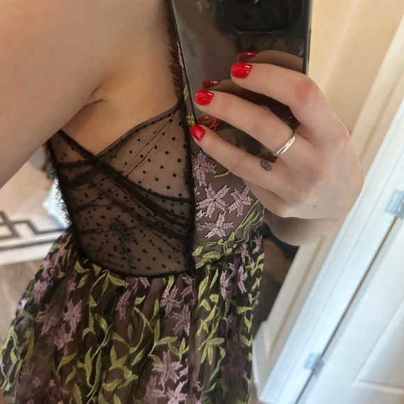Revolve x NBD Black Multicolored Embroidered Dress - Picture 2 of 5